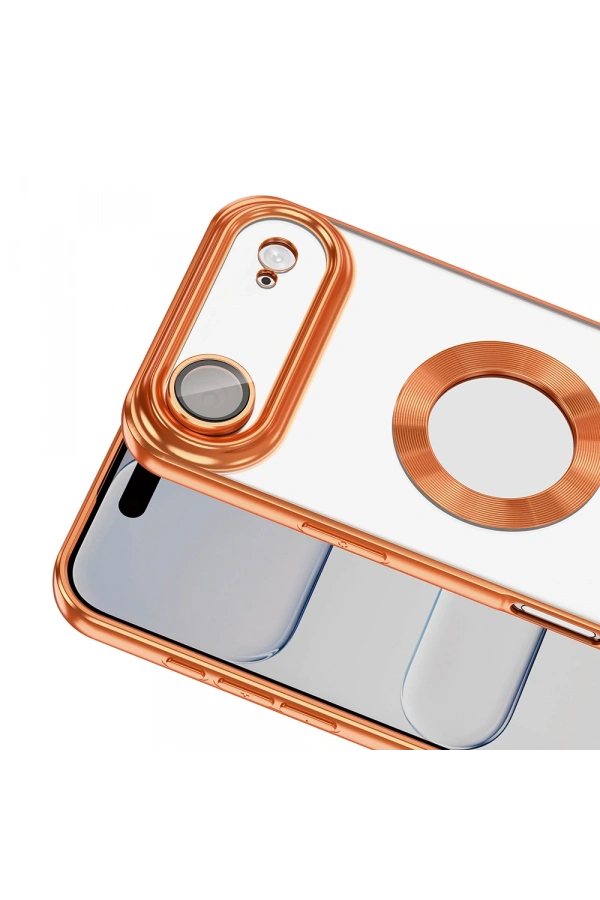 Apple iPhone 17 Air Kılıf Kamera Korumalı Logo Gösteren Zore Omega Kapak