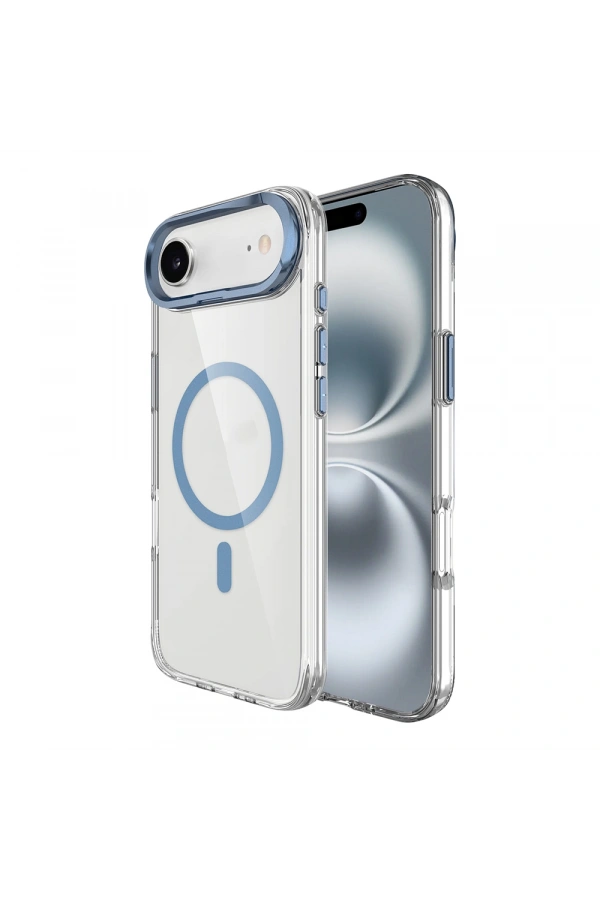 Apple iPhone 17 Air Kılıf M-safe Şarj Özellikli Airbagli Kamera Standlı Zore Azor Kapak