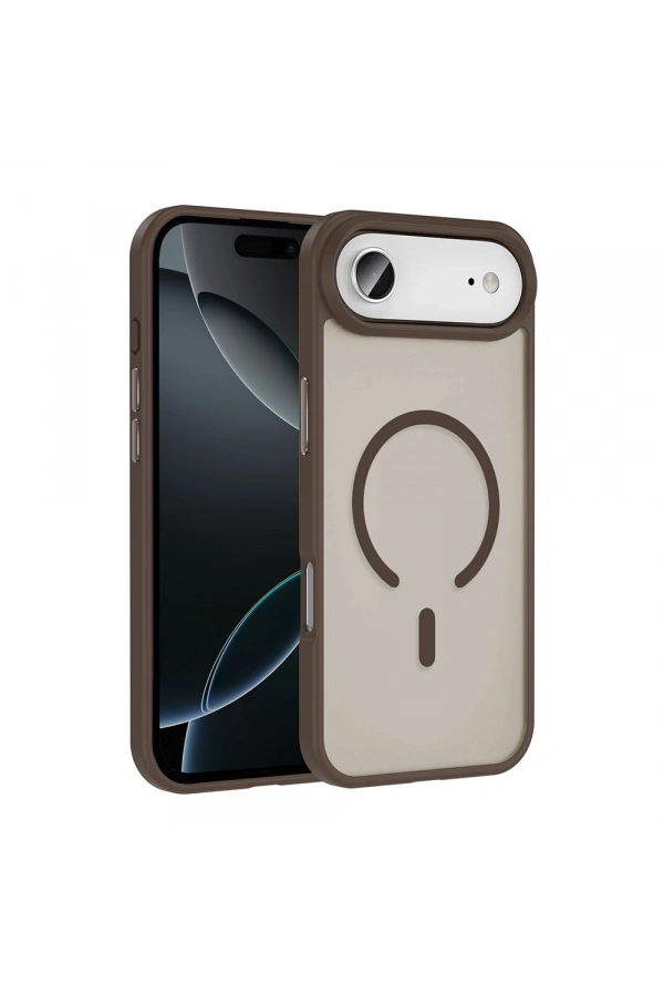 Apple iPhone 17 Air Kılıf M-safe Şarj Özellikli Mat Arka Yüzey Zore Sio Kapak