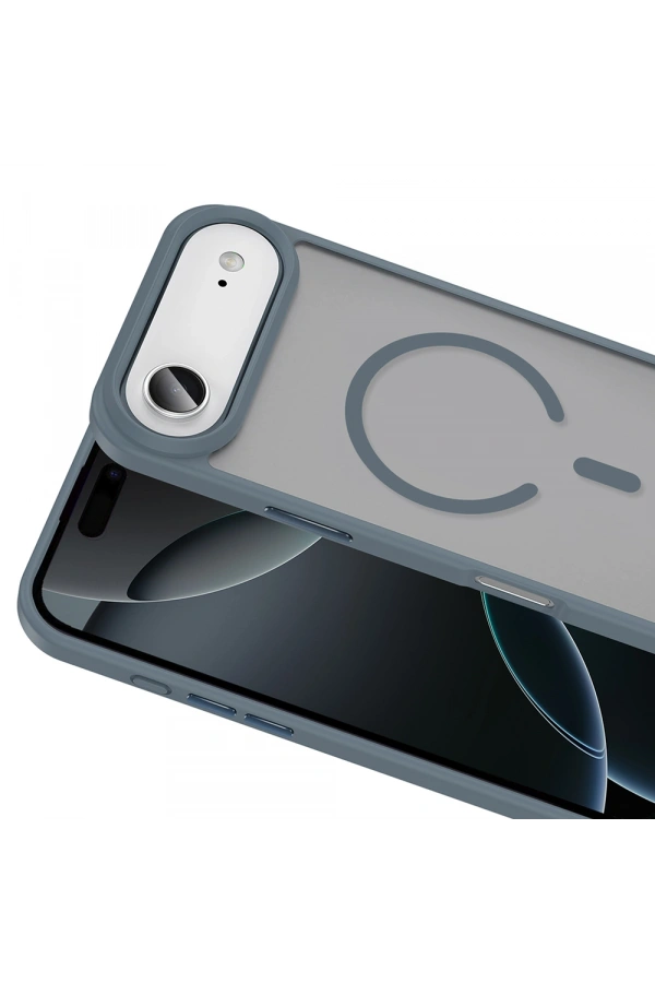 Apple iPhone 17 Air Kılıf M-safe Şarj Özellikli Mat Arka Yüzey Zore Sio Kapak