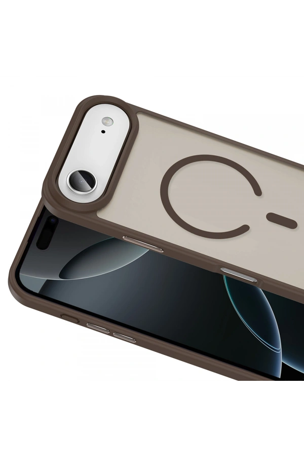 Apple iPhone 17 Air Kılıf M-safe Şarj Özellikli Mat Arka Yüzey Zore Sio Kapak