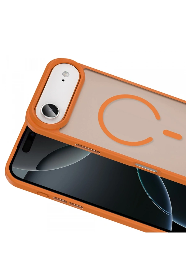 Apple iPhone 17 Air Kılıf M-safe Şarj Özellikli Mat Arka Yüzey Zore Sio Kapak