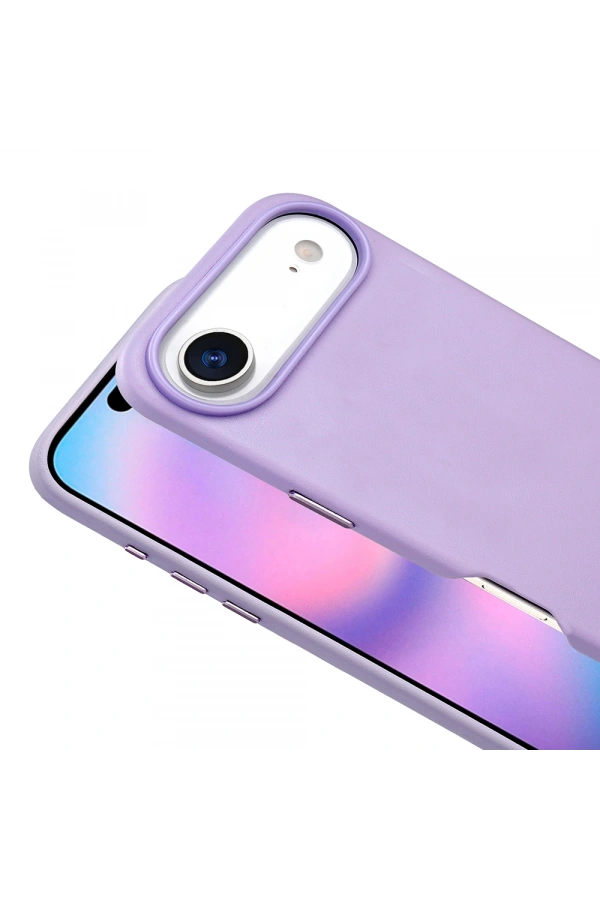 Apple iPhone 17 Air Kılıf M-safe Şarj Özellikli PU Deri Görünümlü Zore Kupra Kapak