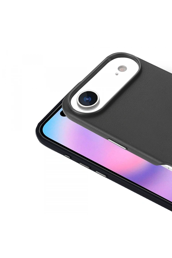 Apple iPhone 17 Air Kılıf M-safe Şarj Özellikli PU Deri Görünümlü Zore Kupra Kapak