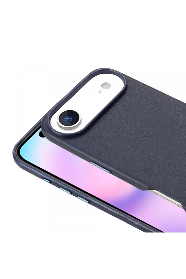 Apple iPhone 17 Air Kılıf M-safe Şarj Özellikli PU Deri Görünümlü Zore Kupra Kapak