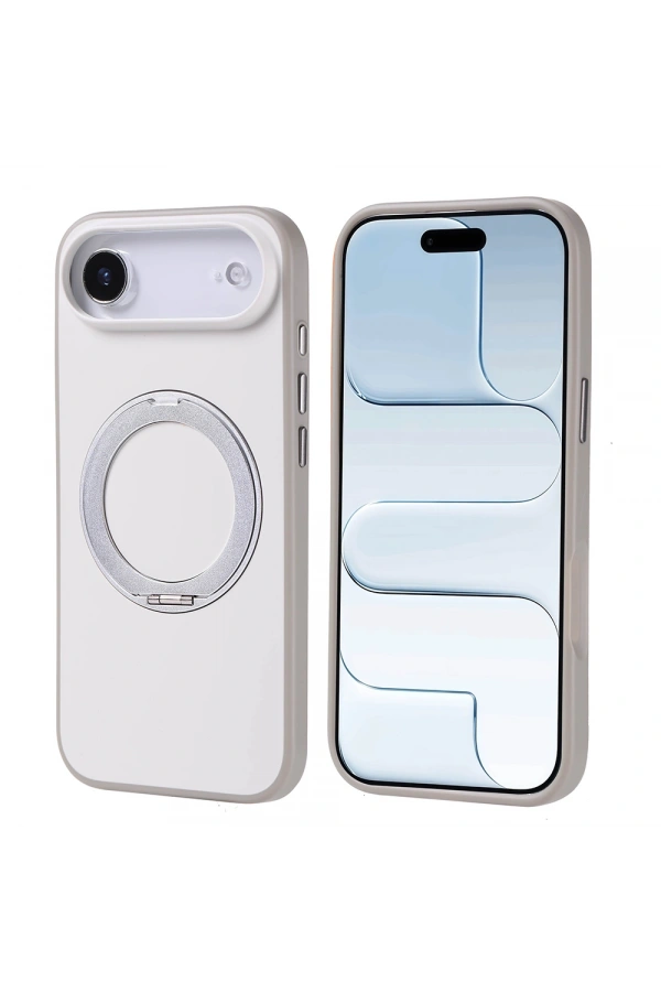 Apple iPhone 17 Air Kılıf M-Safe Şarj Özellikli Standlı Zore Proton Silikon Kapak