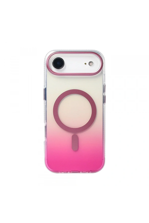 Apple iPhone 17 Air Kılıf M-safe Şarj Özellikli Transparan Renk Geçişli Zore Toros Kapak