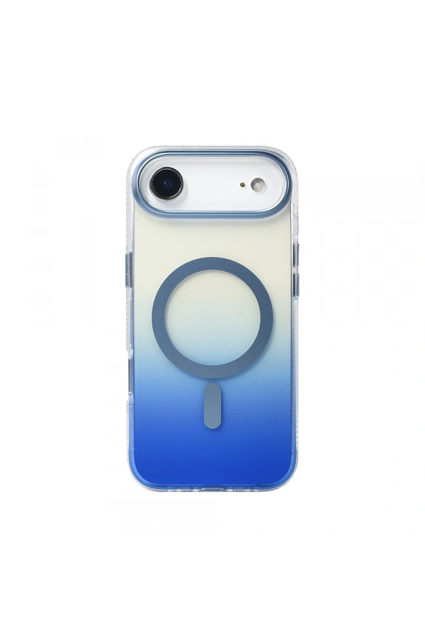 Apple iPhone 17 Air Kılıf M-safe Şarj Özellikli Transparan Renk Geçişli Zore Toros Kapak