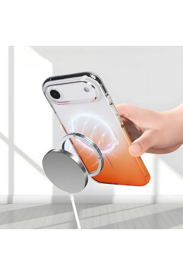 Apple iPhone 17 Air Kılıf M-Safe Şarj Özellikli Zore Septik Silikon Kapak