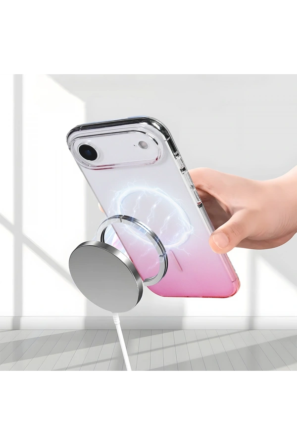 Apple iPhone 17 Air Kılıf M-Safe Şarj Özellikli Zore Septik Silikon Kapak