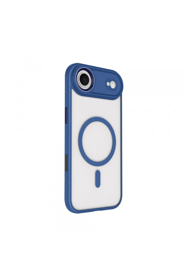 Apple iPhone 17 Air Kılıf Wireless Şarj Özellikli Zore Krom M-safe Silikon Kapak