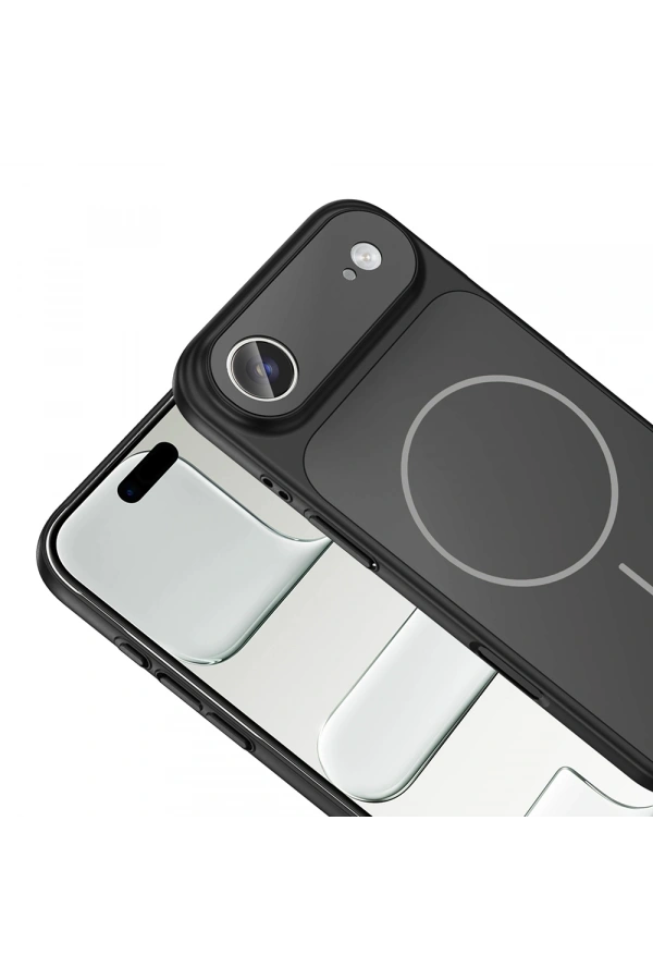 Apple iPhone 17 Air Kılıf Zore M-Safe Şarj Özellikli Kamera Korumalı Formen Kapak