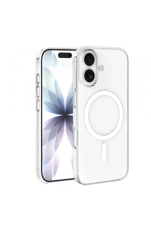 Apple iPhone 17 Kılıf IC Çipli Zore Wireless Şarj Özellikli Şeffaf Orjin Kapak