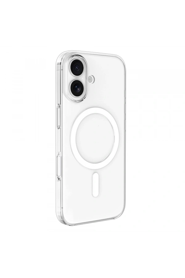 Apple iPhone 17 Kılıf IC Çipli Zore Wireless Şarj Özellikli Şeffaf Orjin Kapak