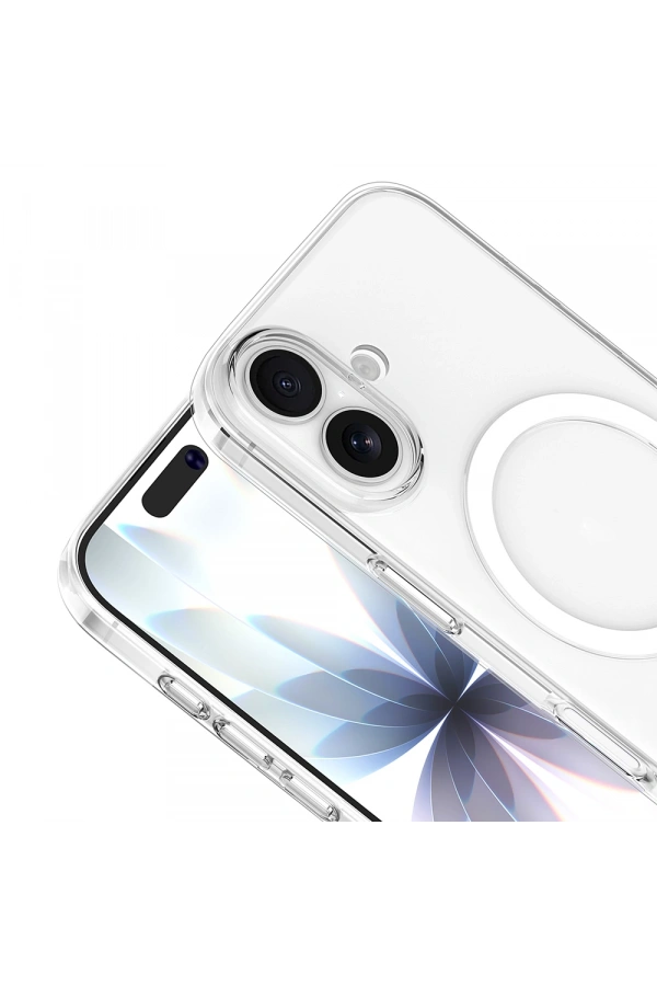 Apple iPhone 17 Kılıf IC Çipli Zore Wireless Şarj Özellikli Şeffaf Orjin Kapak