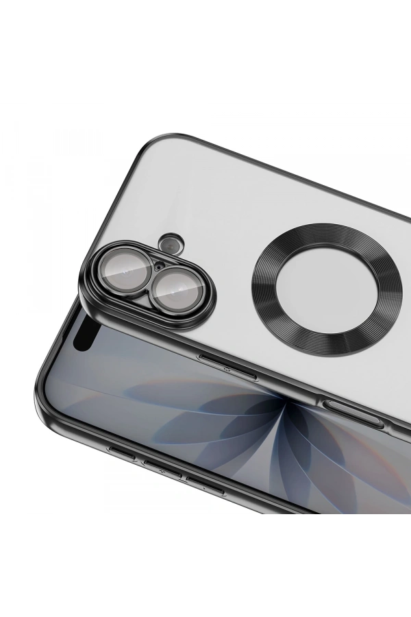 Apple iPhone 17 Kılıf Kamera Korumalı Logo Gösteren Zore Omega Kapak