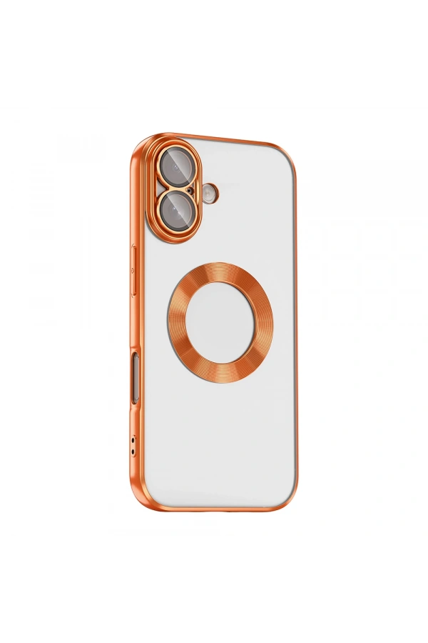 Apple iPhone 17 Kılıf Kamera Korumalı Logo Gösteren Zore Omega Kapak