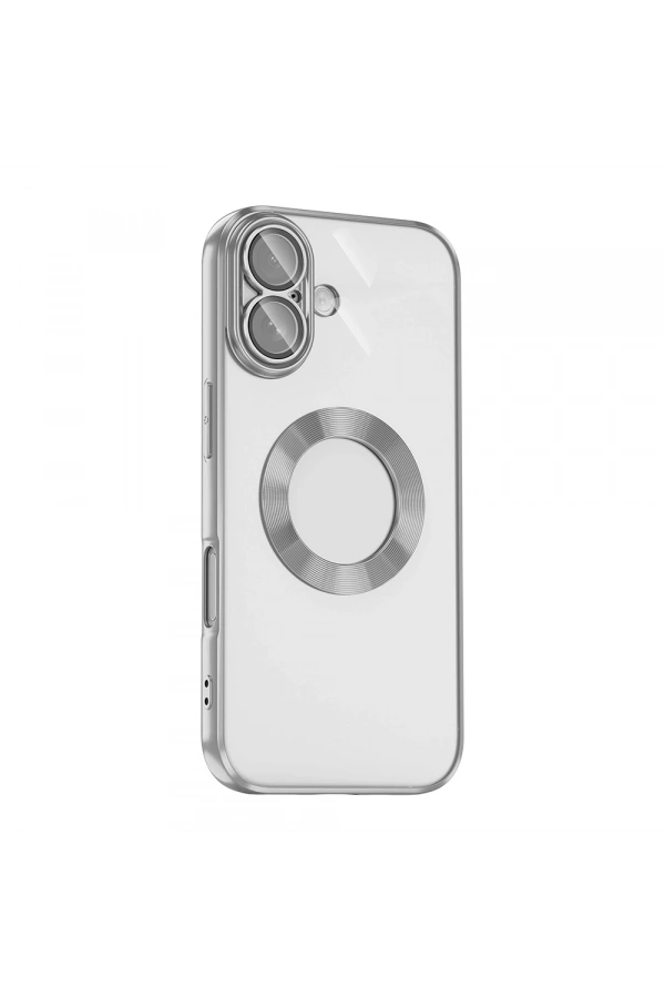 Apple iPhone 17 Kılıf Kamera Korumalı Logo Gösteren Zore Omega Kapak