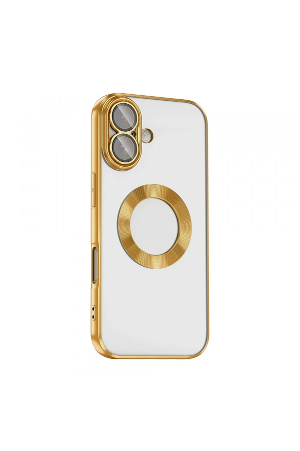 Apple iPhone 17 Kılıf Kamera Korumalı Logo Gösteren Zore Omega Kapak
