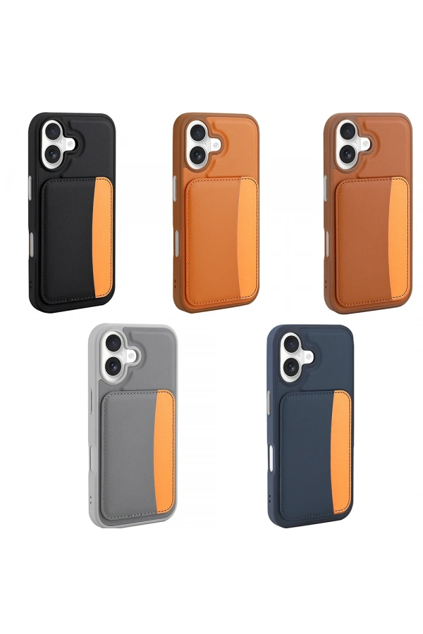 Apple iPhone 17 Kılıf Kartlıklı Zore X-Kart Silikon Kapak