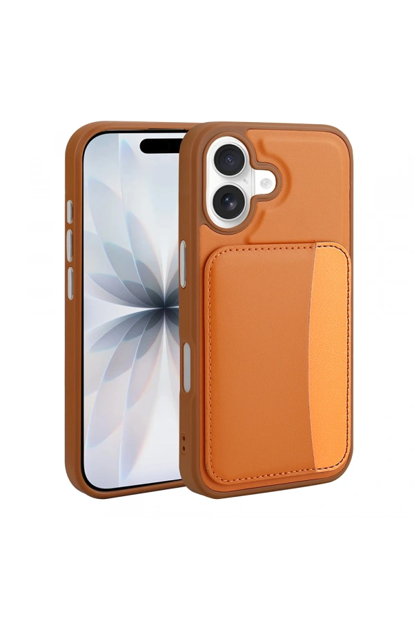 Apple iPhone 17 Kılıf Kartlıklı Zore X-Kart Silikon Kapak