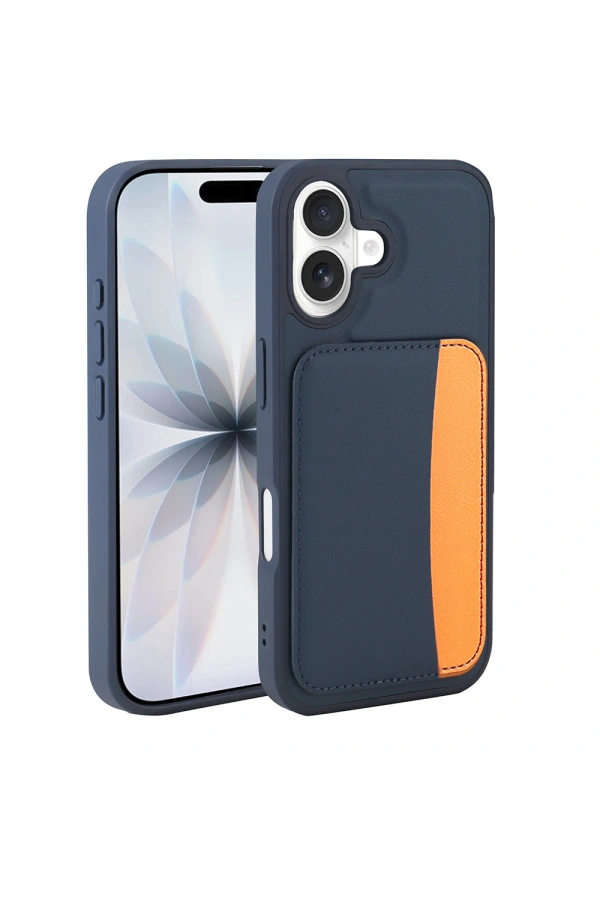 Apple iPhone 17 Kılıf Kartlıklı Zore X-Kart Silikon Kapak