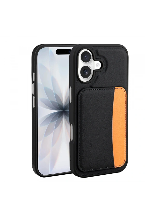 Apple iPhone 17 Kılıf Kartlıklı Zore X-Kart Silikon Kapak