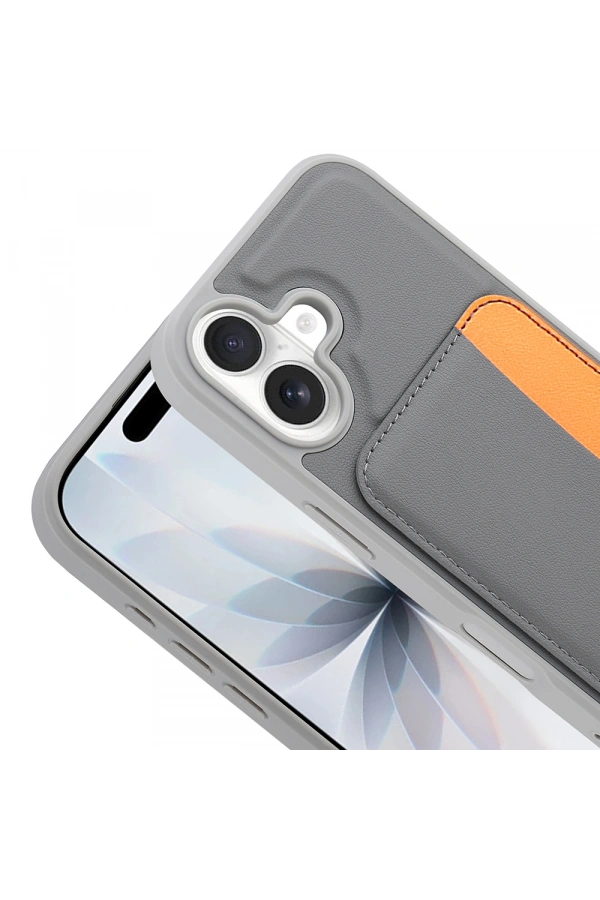 Apple iPhone 17 Kılıf Kartlıklı Zore X-Kart Silikon Kapak