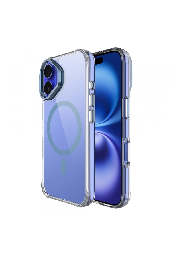 Apple iPhone 17 Kılıf M-safe Şarj Özellikli Airbagli Kamera Standlı Zore Azor Kapak