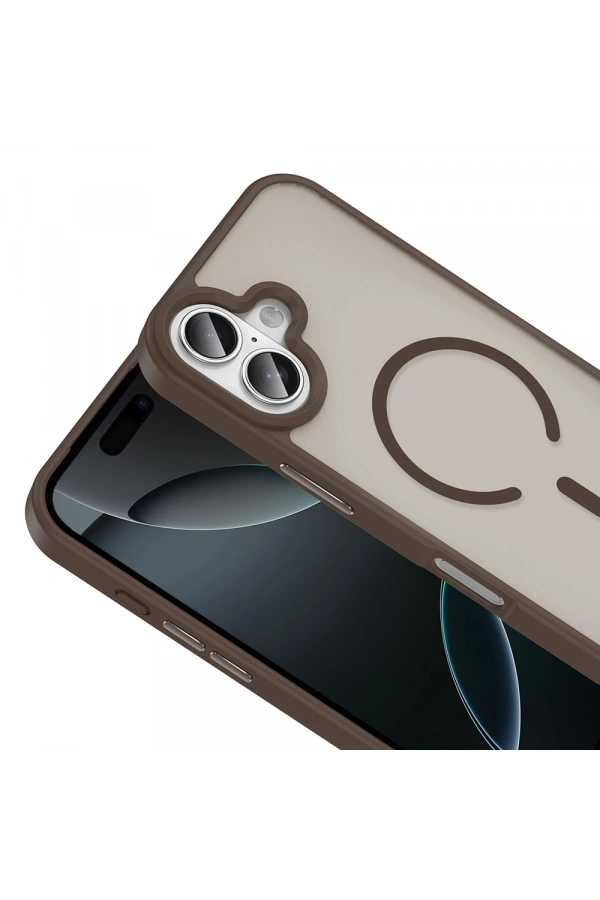 Apple iPhone 17 Kılıf M-safe Şarj Özellikli Mat Arka Yüzey Zore Sio Kapak