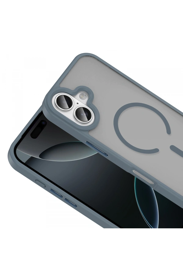 Apple iPhone 17 Kılıf M-safe Şarj Özellikli Mat Arka Yüzey Zore Sio Kapak