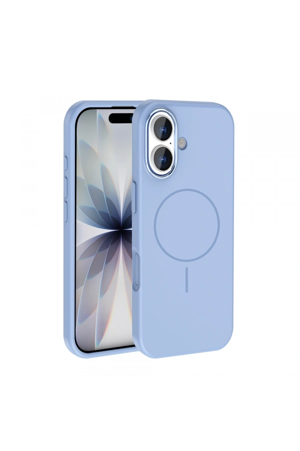 Apple iPhone 17 Kılıf M-Safe Şarj Özellikli Metal Kamera Çerçeveli Zore Edi Silikon Kapak