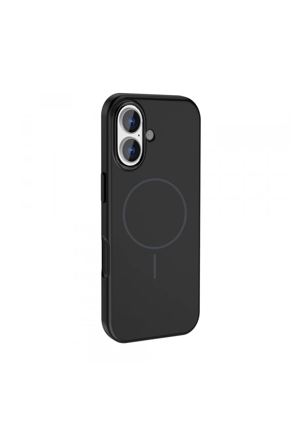 Apple iPhone 17 Kılıf M-Safe Şarj Özellikli Metal Kamera Çerçeveli Zore Edi Silikon Kapak