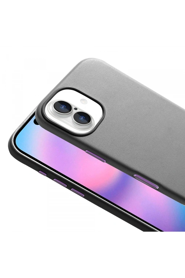 Apple iPhone 17 Kılıf M-safe Şarj Özellikli PU Deri Görünümlü Zore Kupra Kapak