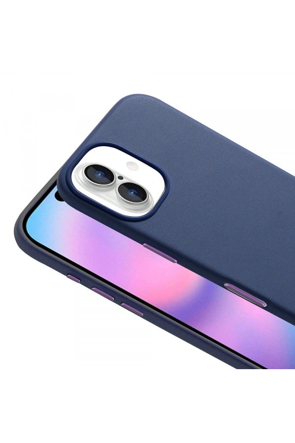 Apple iPhone 17 Kılıf M-safe Şarj Özellikli PU Deri Görünümlü Zore Kupra Kapak