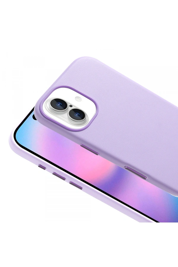 Apple iPhone 17 Kılıf M-safe Şarj Özellikli PU Deri Görünümlü Zore Kupra Kapak