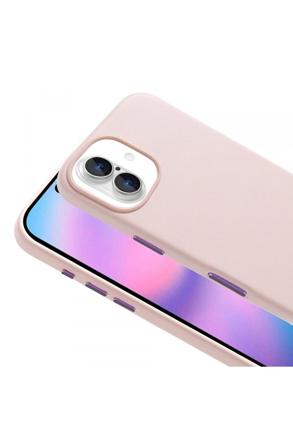 Apple iPhone 17 Kılıf M-safe Şarj Özellikli PU Deri Görünümlü Zore Kupra Kapak