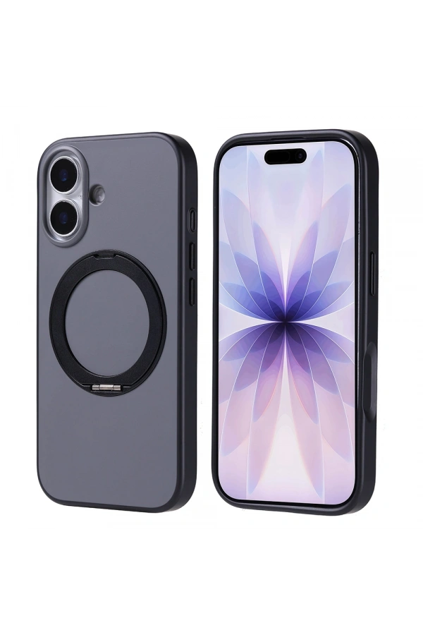 Apple iPhone 17 Kılıf M-Safe Şarj Özellikli Standlı Zore Proton Silikon Kapak