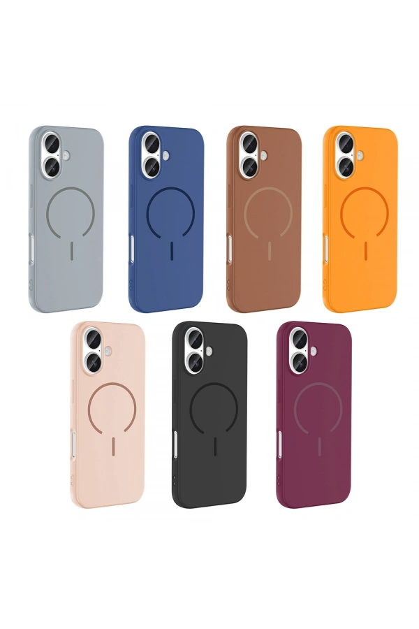 Apple iPhone 17 Kılıf M-safe Şarj Özellikli Zore Meta Kapak