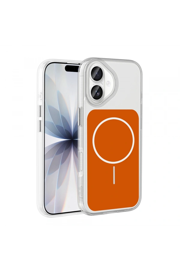 Apple iPhone 17 Kılıf Metal Buton Tasarımlı Zore İkonik Sert Silikon Kapak