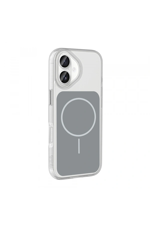 Apple iPhone 17 Kılıf Metal Buton Tasarımlı Zore İkonik Sert Silikon Kapak