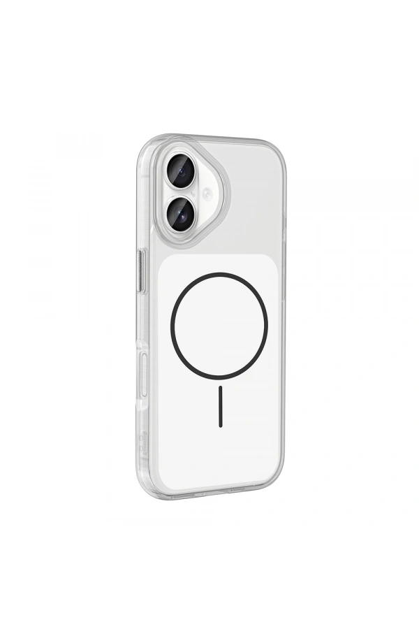 Apple iPhone 17 Kılıf Metal Buton Tasarımlı Zore İkonik Sert Silikon Kapak