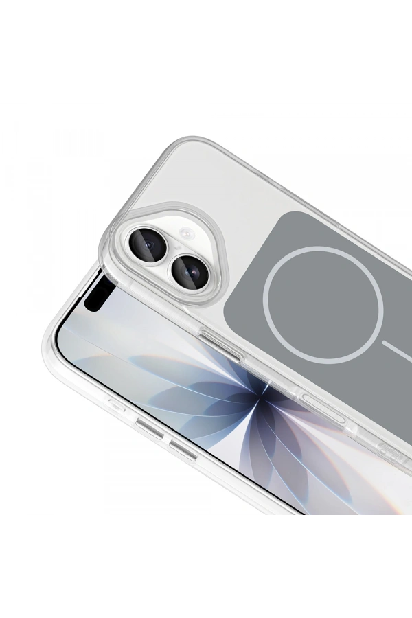 Apple iPhone 17 Kılıf Metal Buton Tasarımlı Zore İkonik Sert Silikon Kapak