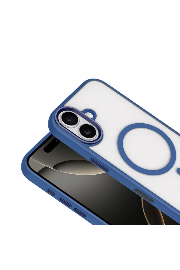 Apple iPhone 17 Kılıf Wireless Şarj Özellikli Zore Krom M-safe Silikon Kapak