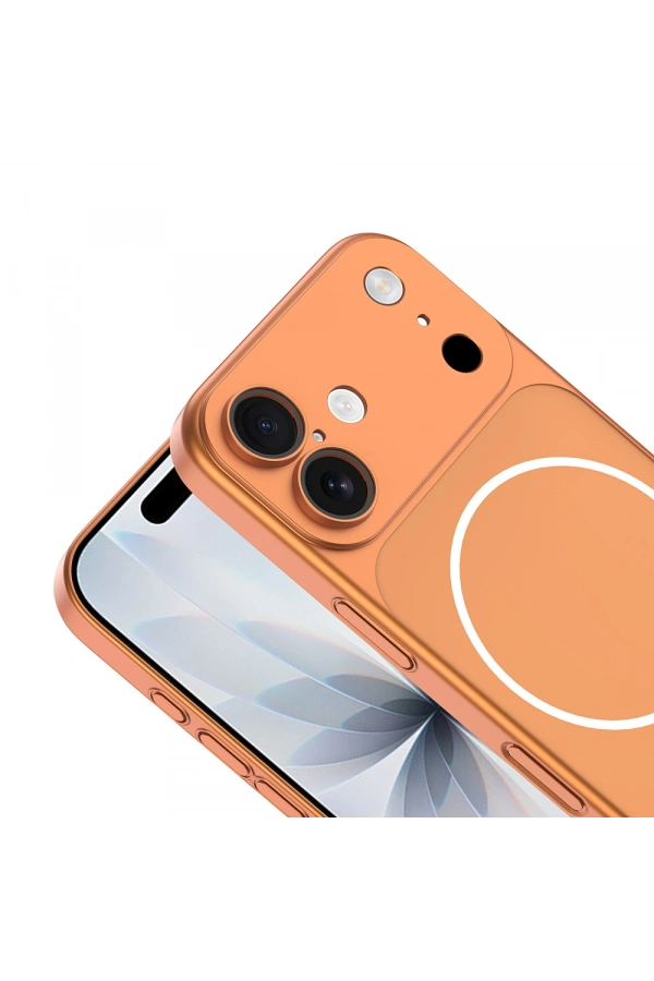 Apple iPhone 17 Kılıf Zore M-Safe Şarj Özellikli Kamera Korumalı Spark Kapak