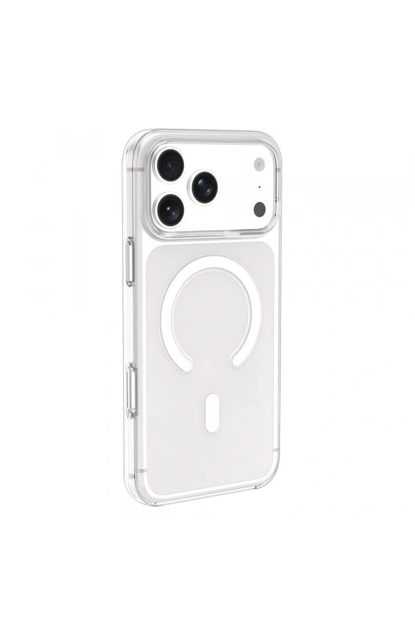 Apple iPhone 17 Pro Kılıf IC Çipli Zore Wireless Şarj Özellikli Şeffaf Orjin Kapak