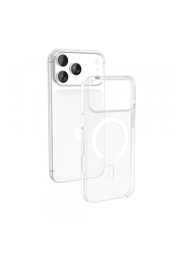 Apple iPhone 17 Pro Kılıf IC Çipli Zore Wireless Şarj Özellikli Şeffaf Orjin Kapak