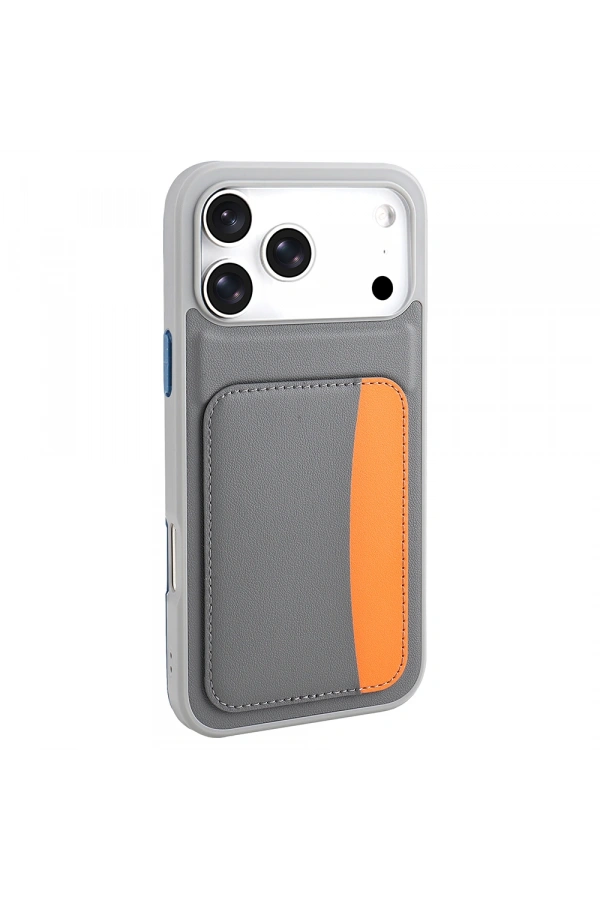 Apple iPhone 17 Pro Kılıf Kartlıklı Zore X-Kart Silikon Kapak