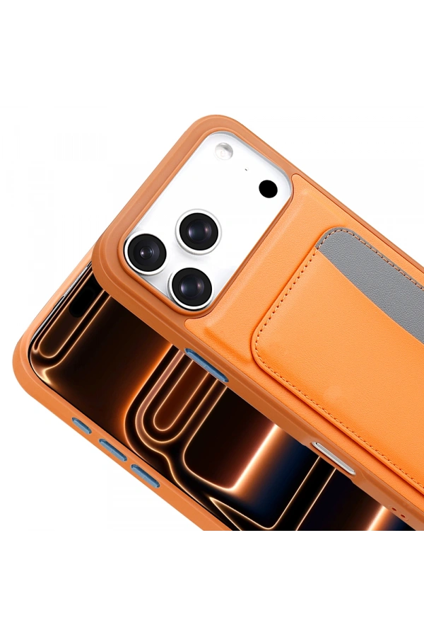 Apple iPhone 17 Pro Kılıf Kartlıklı Zore X-Kart Silikon Kapak