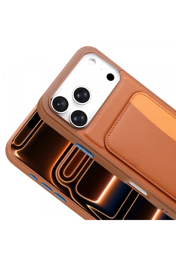 Apple iPhone 17 Pro Kılıf Kartlıklı Zore X-Kart Silikon Kapak